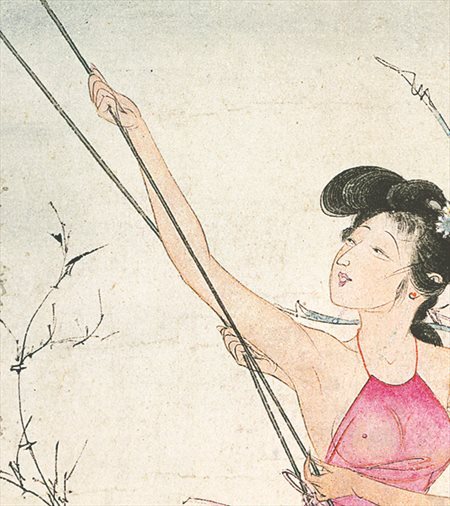 龙文-胡也佛的仕女画和最知名的金瓶梅秘戏图